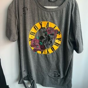 Oversized Rocker T shirt